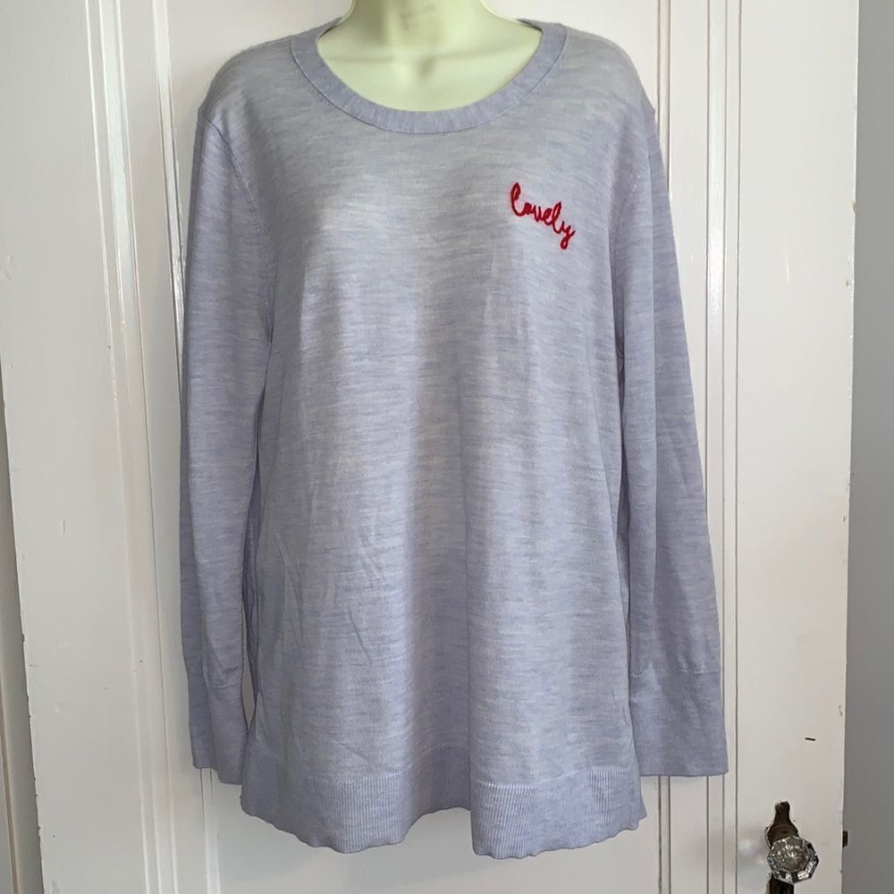 Nwot Banana Republic gray merino “Lovely” sweater